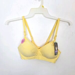 NWT Bali Yellow Flexible Fit‎ Padded Wire Free Covertible Straps Comfort Bra 36B